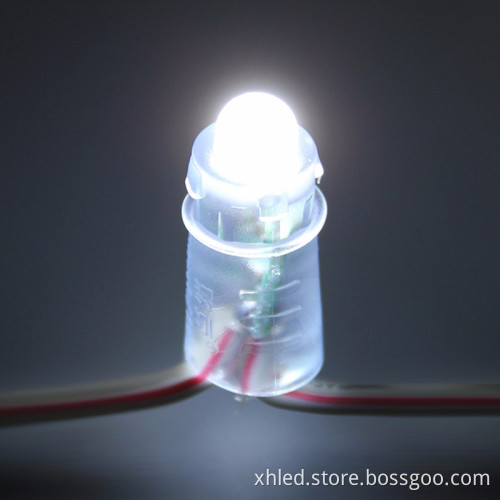 IP67 waterproof 12mm F8 DC12V led point light source with 30000h lifespan